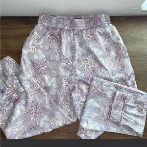Zara floral joggers